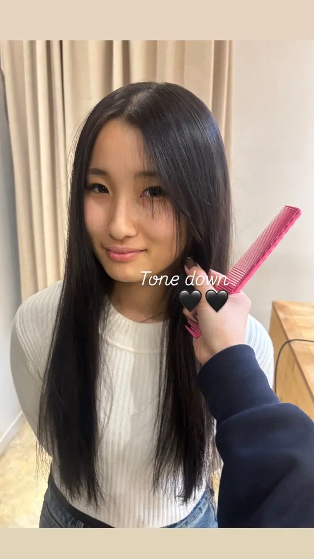 ロング カラー ヘアカラー NAVY/ Miharuのヘアスタイル