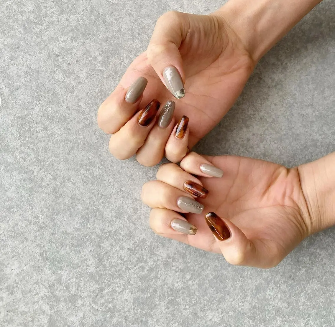 ネイル 持ち込み スカルプネイル ハンドネイル nail salon Soeurのネイルデザイン