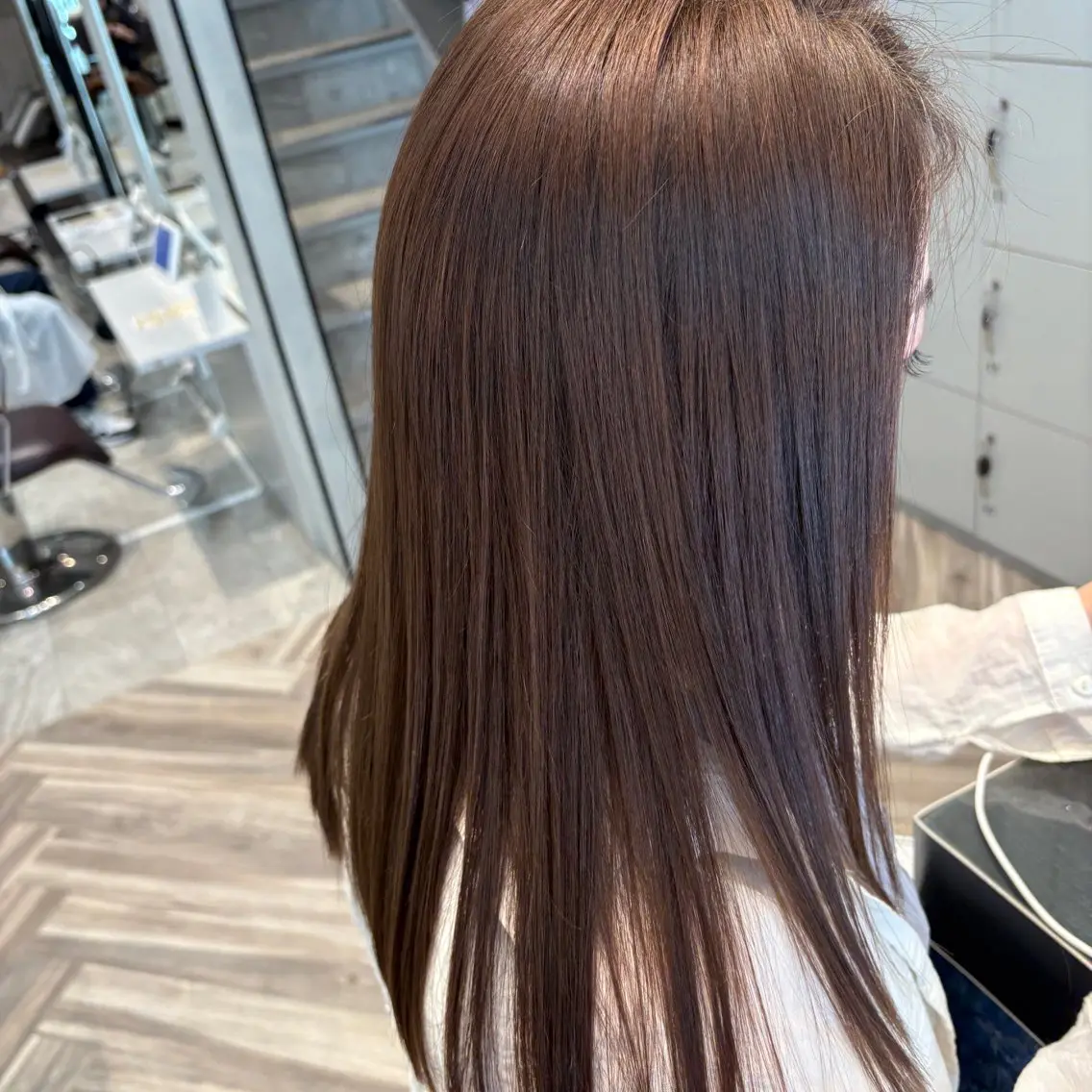 ロング カラー 李 文のヘアスタイル
