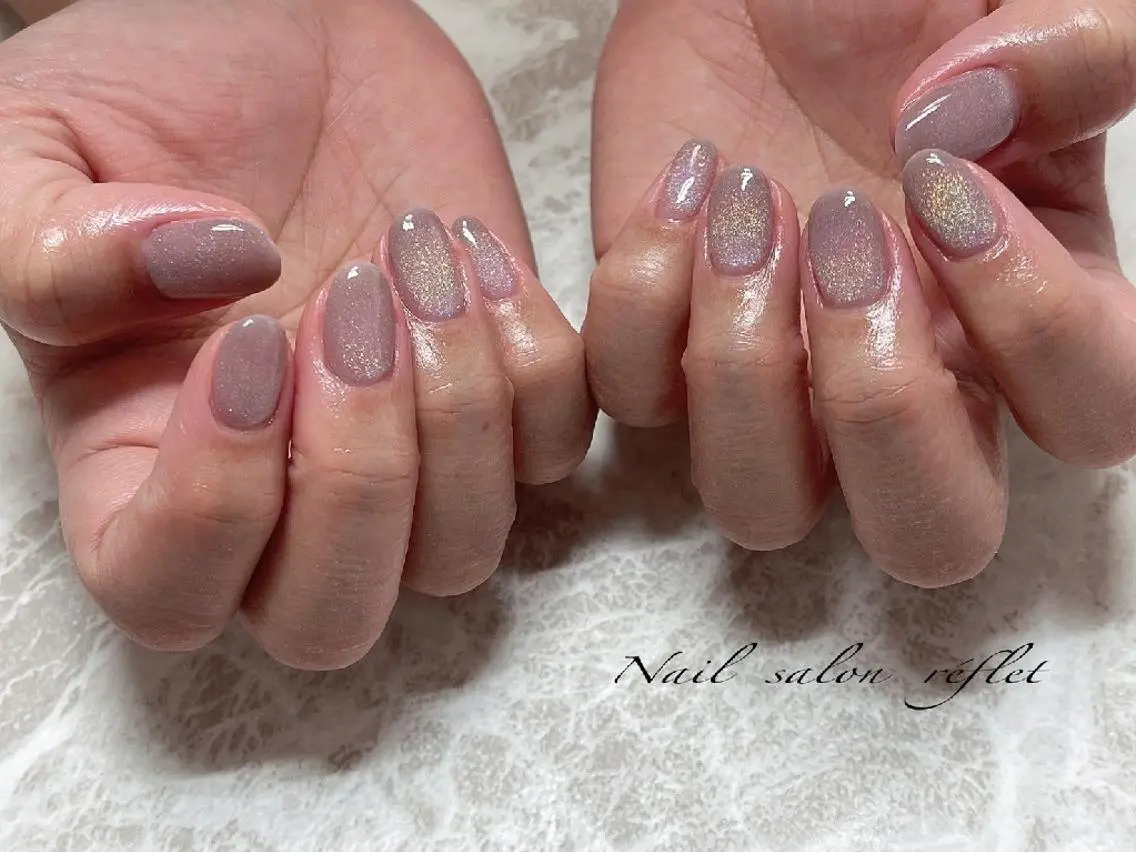 ネイル マグネットネイル ハンドネイル Nailsalon Lebelのネイルデザイン