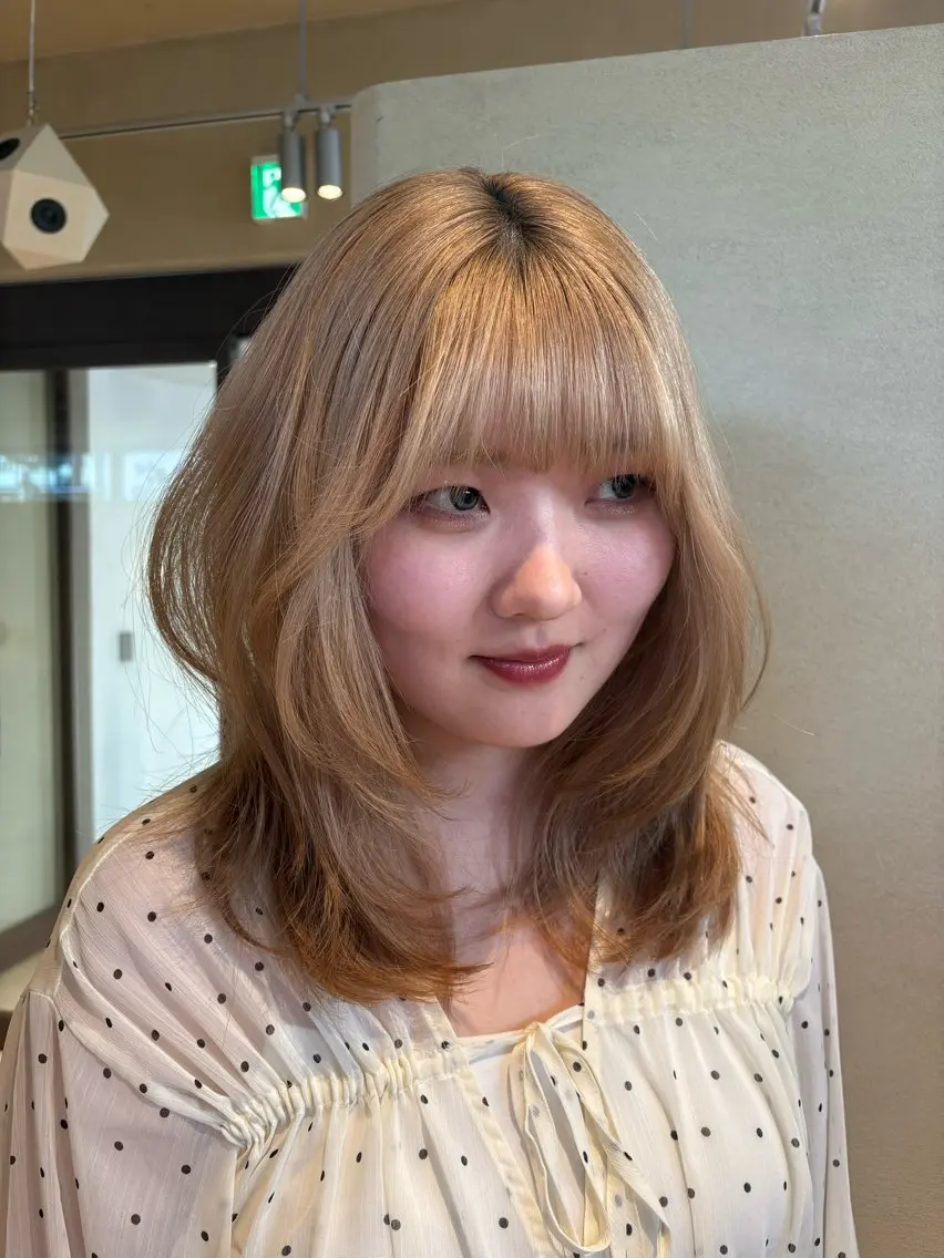 ミディアム レイヤーカット メンズ／顔周りカ ット中目黒akaneのヘアスタイル