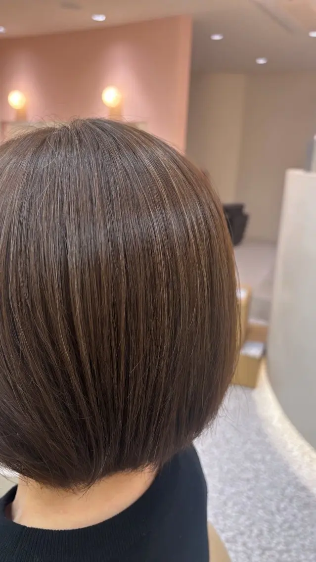 カラー ハイライトカラー 赤み消しカラー💫 白髪特化✨hinaのヘアスタイル