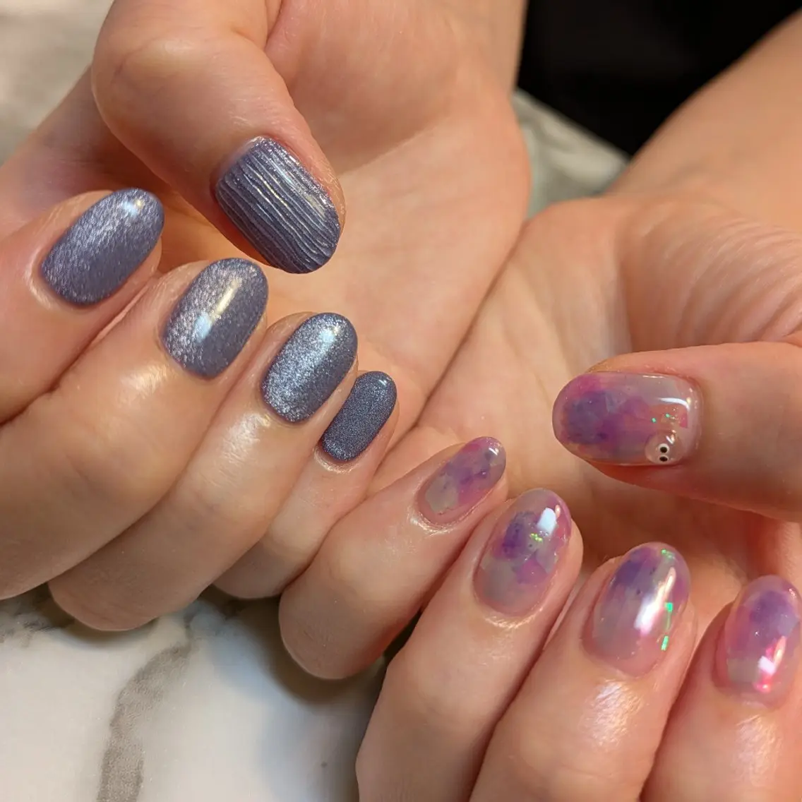 ネイル ニュアンスネイル ジェヌインネイル 河内のネイルデザイン