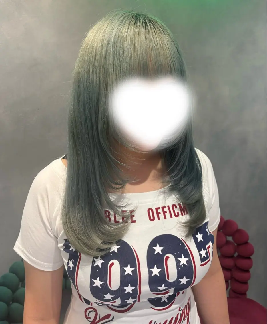 ロング カット ハルカ🌷ナチュラル 盛れ/韓国ヘアのヘアスタイル