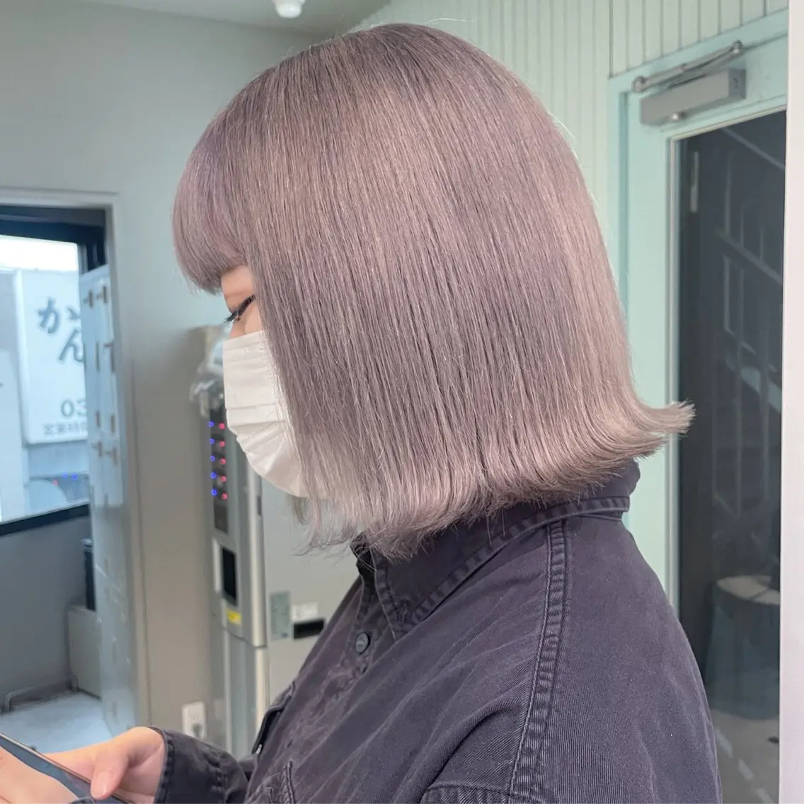 ミディアム カラー 【美髪矯正/絹髪】 🎀hinano🎀のヘアスタイル