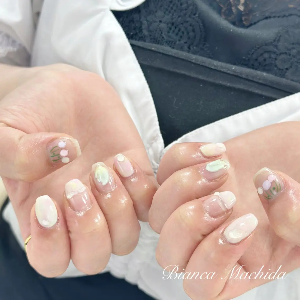 ネイル ハンドネイル Bianca👼🏻 OIKAWAのネイルデザイン