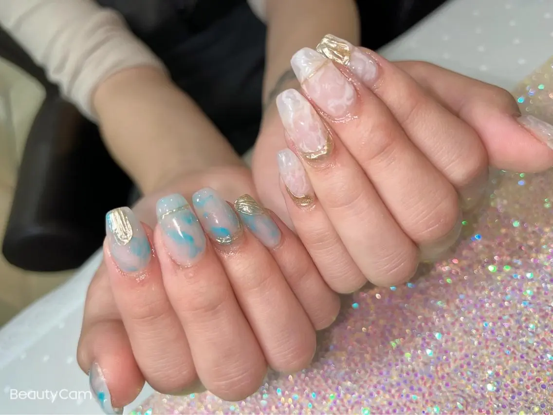 ショート ネイル ハンドネイル 《LB》ラブリエ Nail&eyeのマツエク・マツパデザイン