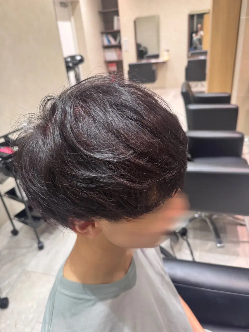 ショート カラー メンズ レッドカラー sakura❀/板橋 モデル募集中🪄︎︎のヘアスタイル