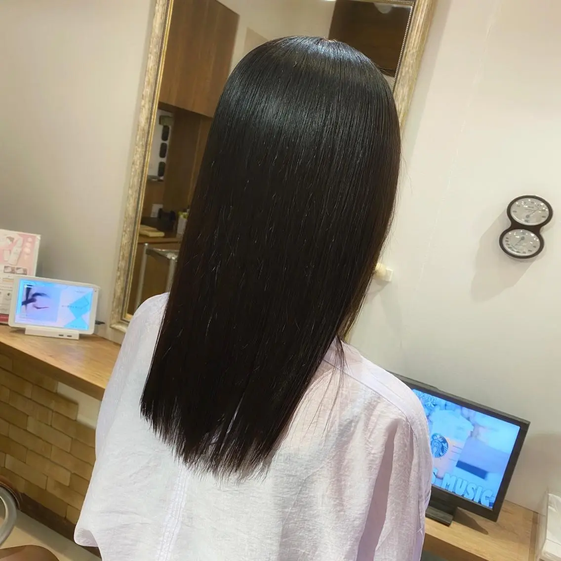 セミロング 髪質改善 トリートメント 酸熱トリートメント 髪質改善特化 安東駿介のヘアスタイル