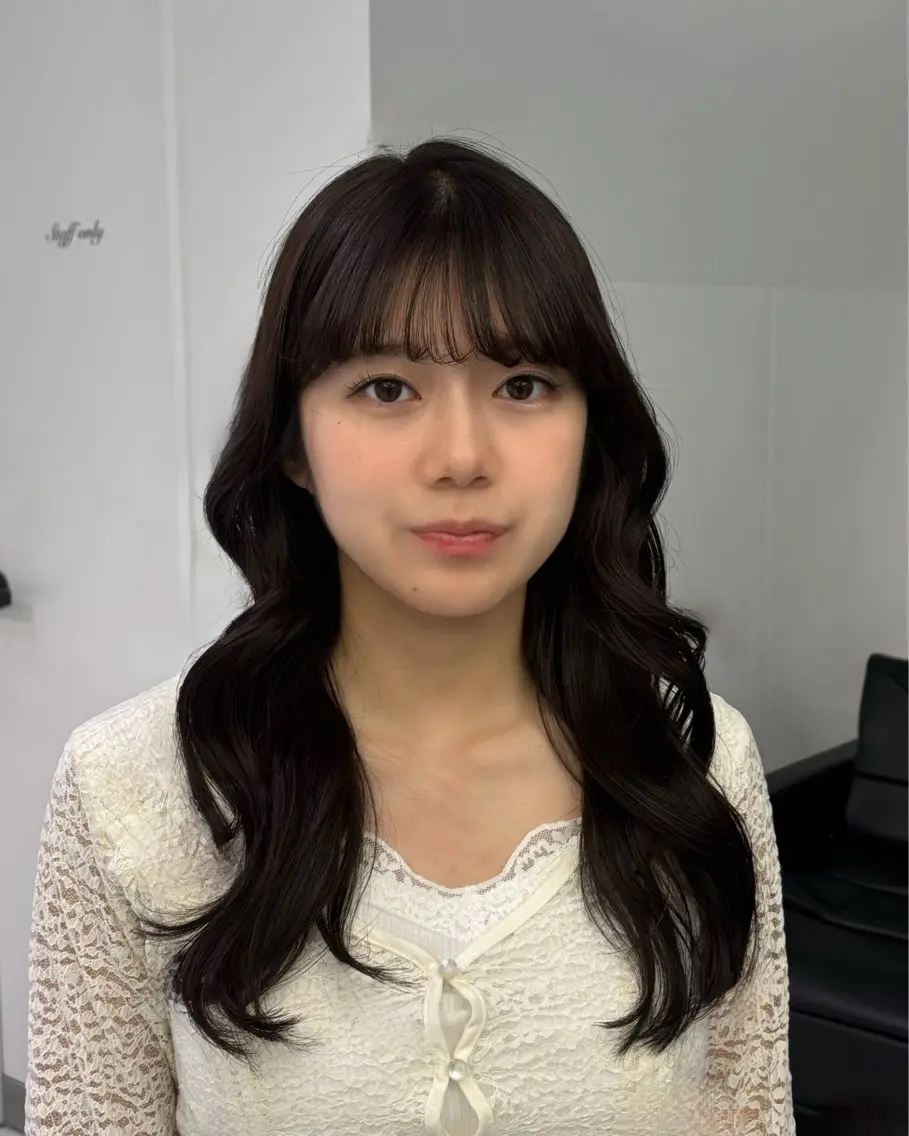 カラー 透明感カラー 学生 髪質改善 ヘアカラー アヤカ /カラー/ネイルのヘアスタイル