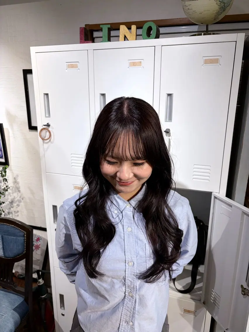 ロング カラー ラベンダーカラー レイヤーカット カット ヘアカラー レイヤー透明感カラー /gima🌱のヘアスタイル