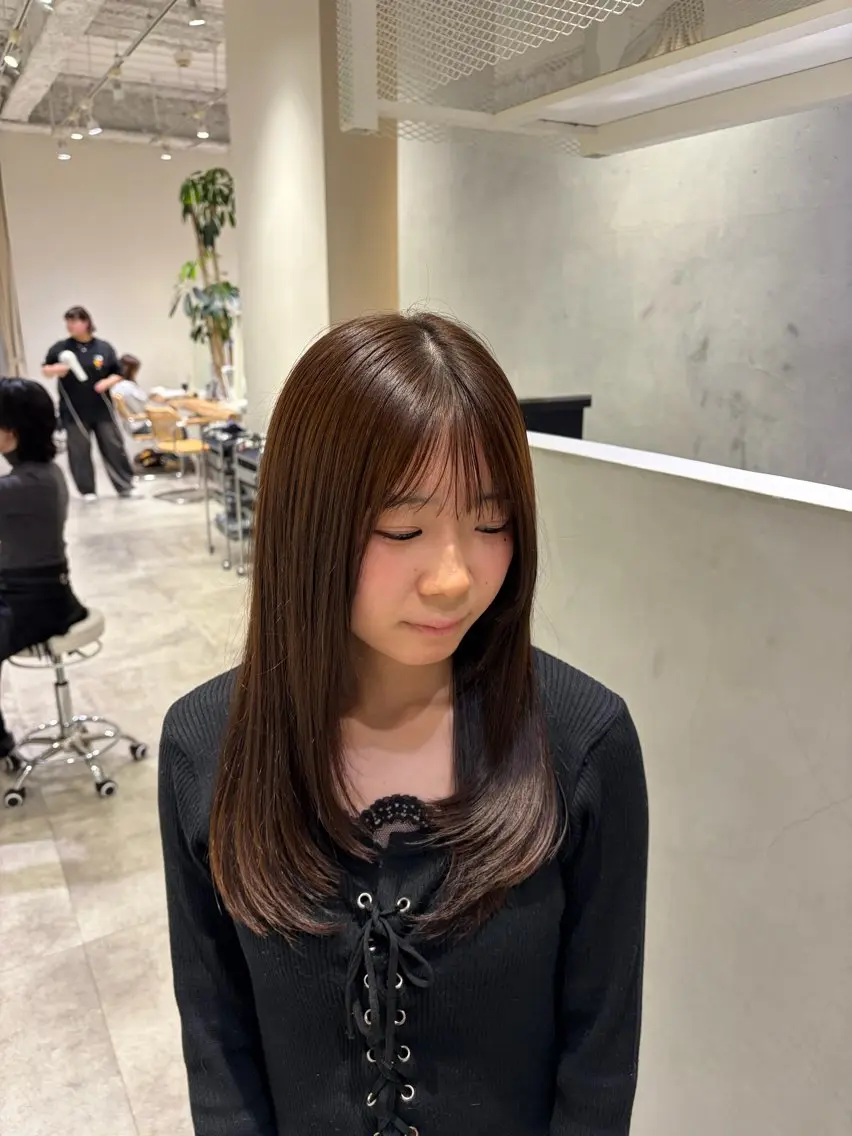 【リピーター】髪質改善カラー&ハイクラストリートメント透明感　綺麗め　大人の写真