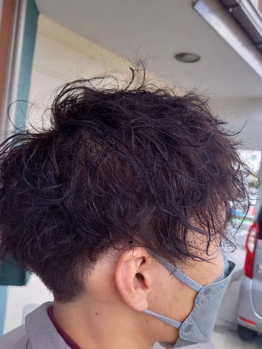 メンズ メンズパーマ カット パーマ 上原 嘉代子のヘアスタイル