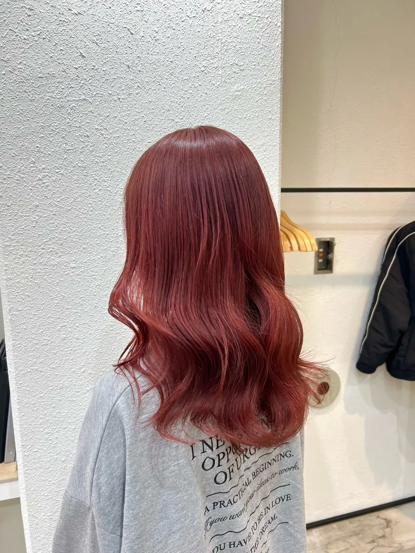 ロング ヘアカラー トリートメント ブリーチカラー🦋‪ 田中さくらのヘアスタイル