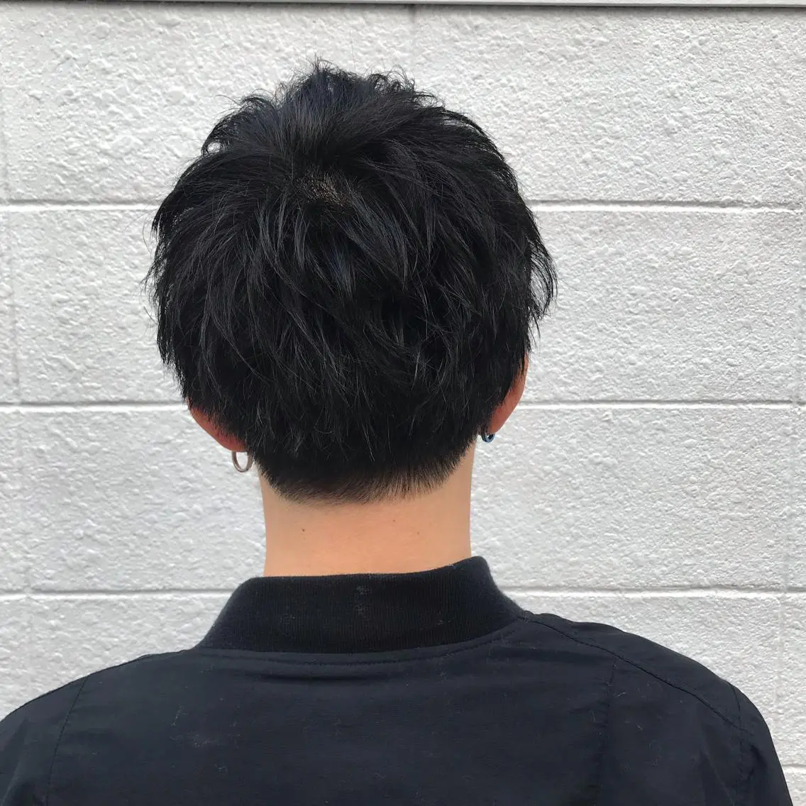 ショート カラー パーマ メンズ ニュアンスパーマ／ レイヤー／茶屋町のヘアスタイル