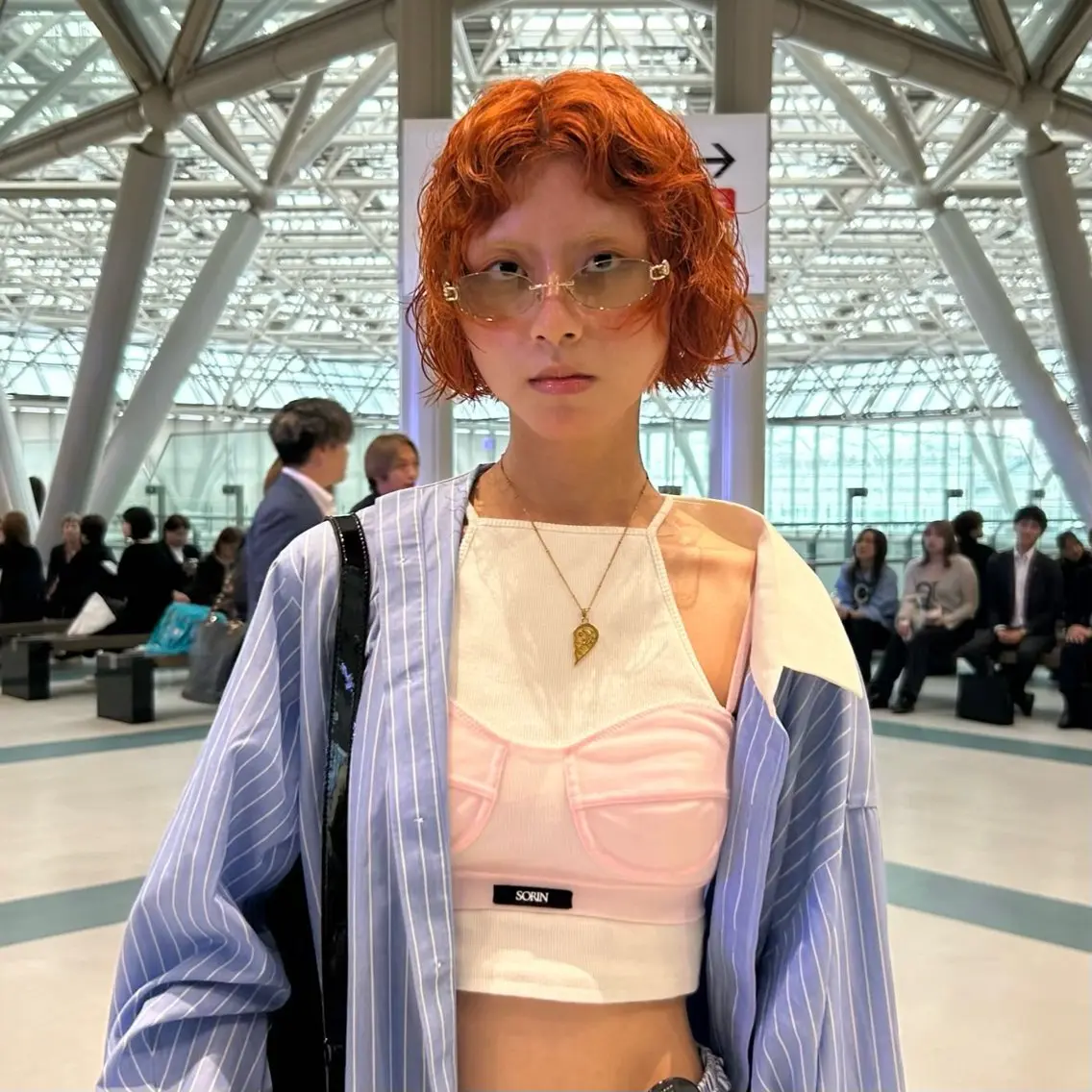 ミディアム カラー パーマ ミディアムパーマ ブリーチ ヘアカラー トリートメント 横浜カラー/ブリーチ 💭SAKI💫のヘアスタイル