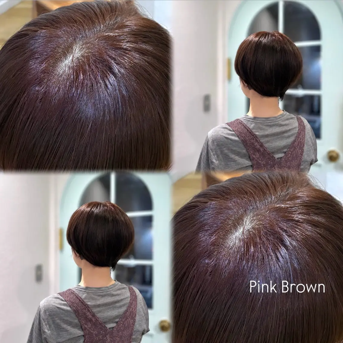ショート カラー 𝒀𝑼𝑴𝑬 |艶髪透明感カラー♡のヘアスタイル