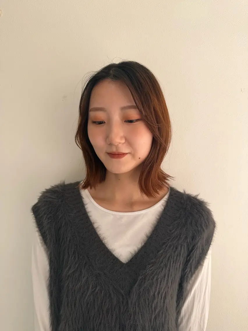 ミディアム カット トリートメント karin/ ボブ♡レイヤー♡のヘアスタイル