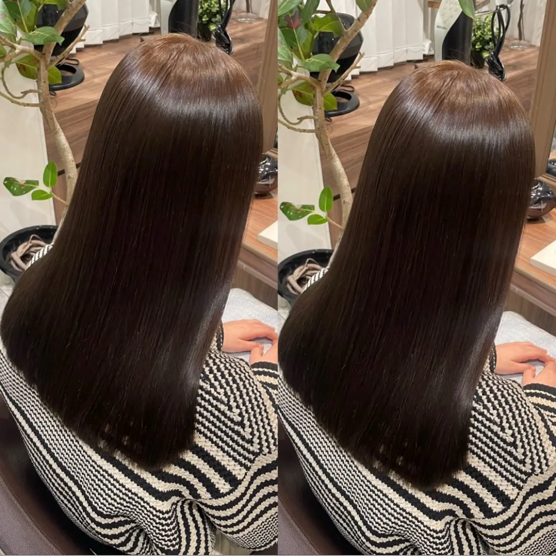 【✨縮毛矯正🪽】綺麗な髪へ🤩うるツヤにしませんか？縮毛矯正➕メンテナンスカット➕プレトリートメント🫧（240分）の写真