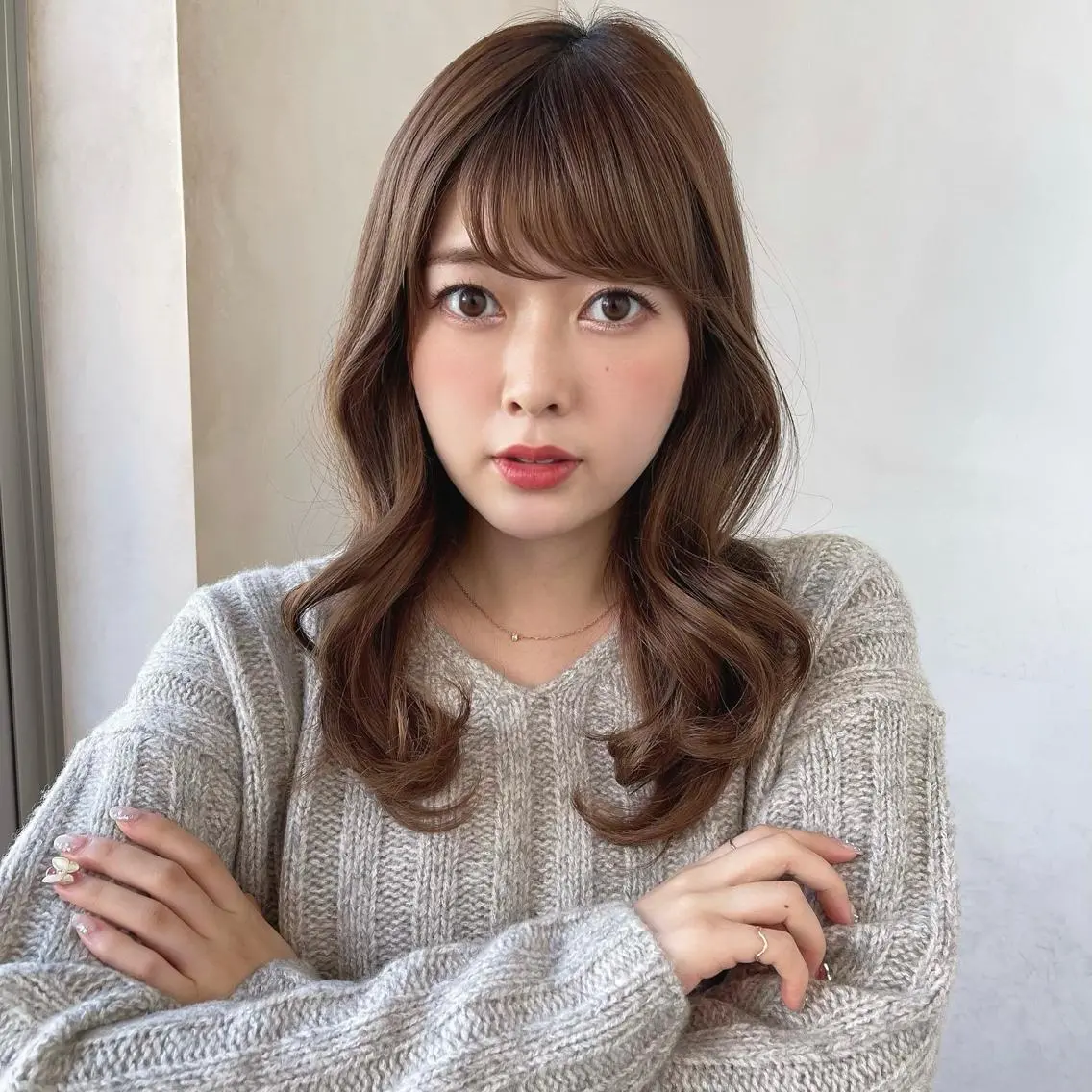 【保湿&手触り️⭕️】全体カラー(イルミナ、イノアも可)+艶トリートメントの写真