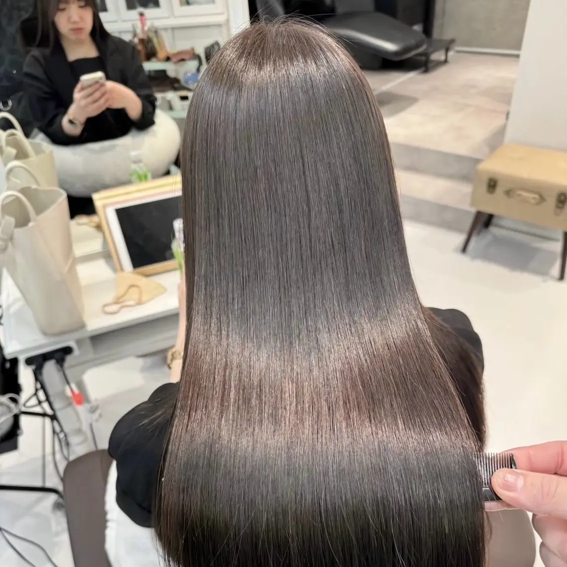 ロング 縮毛矯正 透明感カラー💫 Katsukiのヘアスタイル