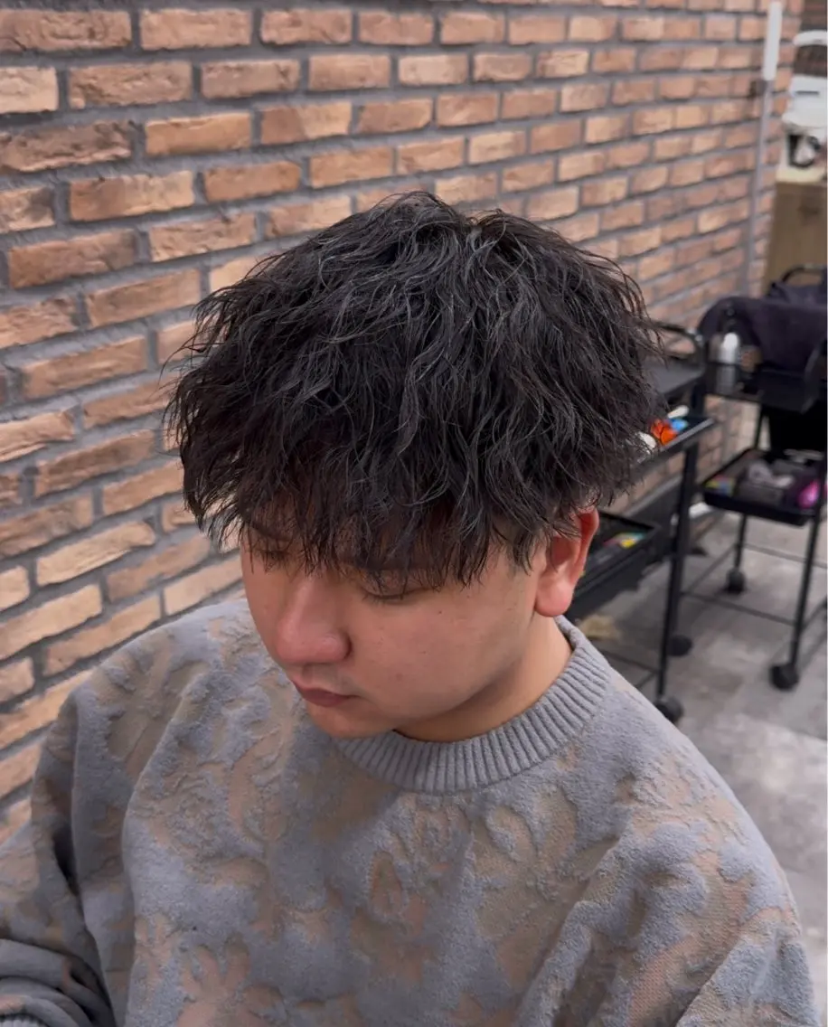 パーマ メンズ カット パーマ パーマ特化/ MANARUのヘアスタイル