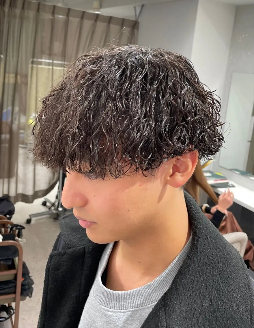 パーマ メンズ 京都河原町 メンズパーマ助川龍哉のヘアスタイル