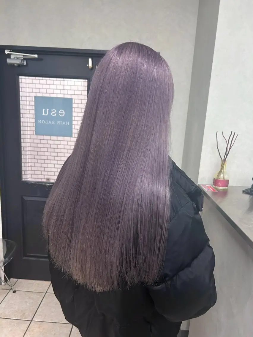 ロング ヘアカラー ハイトーン髪質改善 🫧大阪/kanonのヘアスタイル