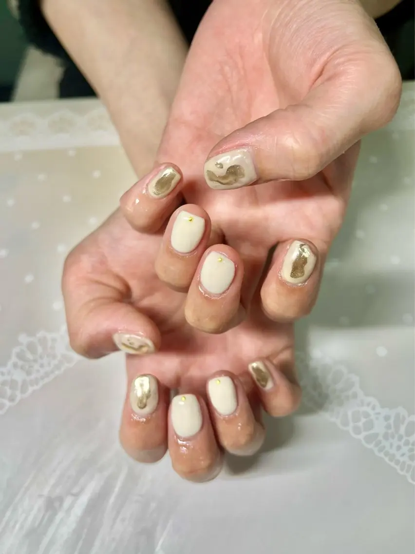 ネイル ハンドネイル 新宿ネイルサロン ジェミディローサのネイルデザイン
