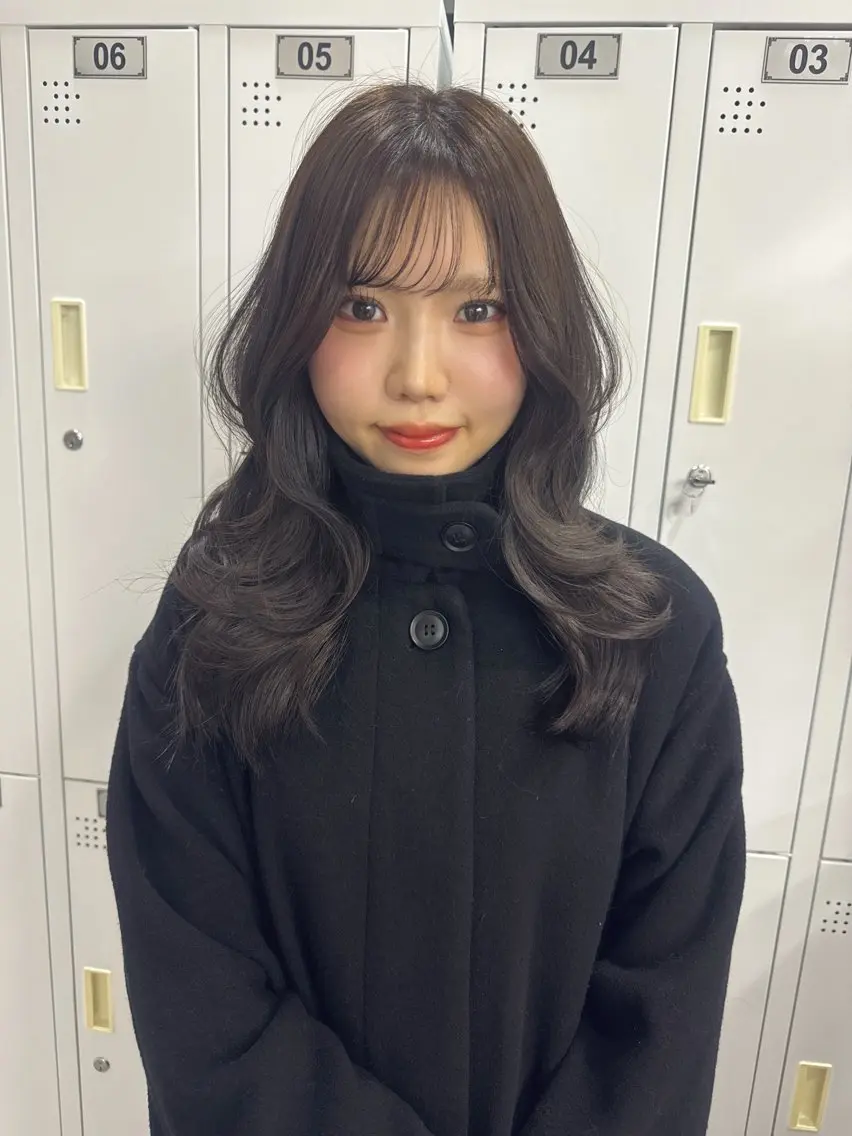 ロング カラー 🤎ᩚ暖色ブラウン りょうか🧸横浜のヘアスタイル