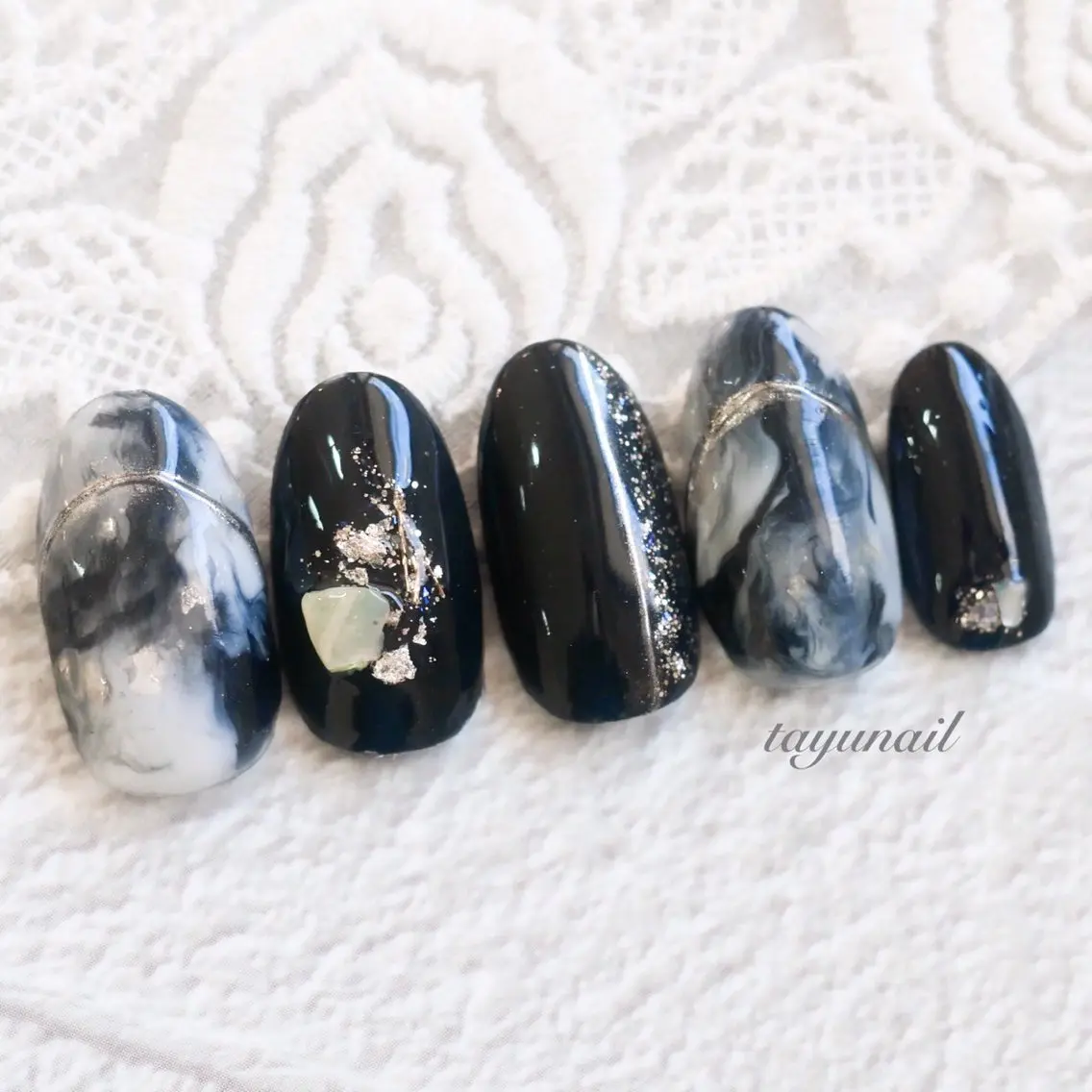 ネイル アートネイル ジェルネイル パラジェル 冬ネイル ネイルサロン 【たゆnail】のネイルデザイン