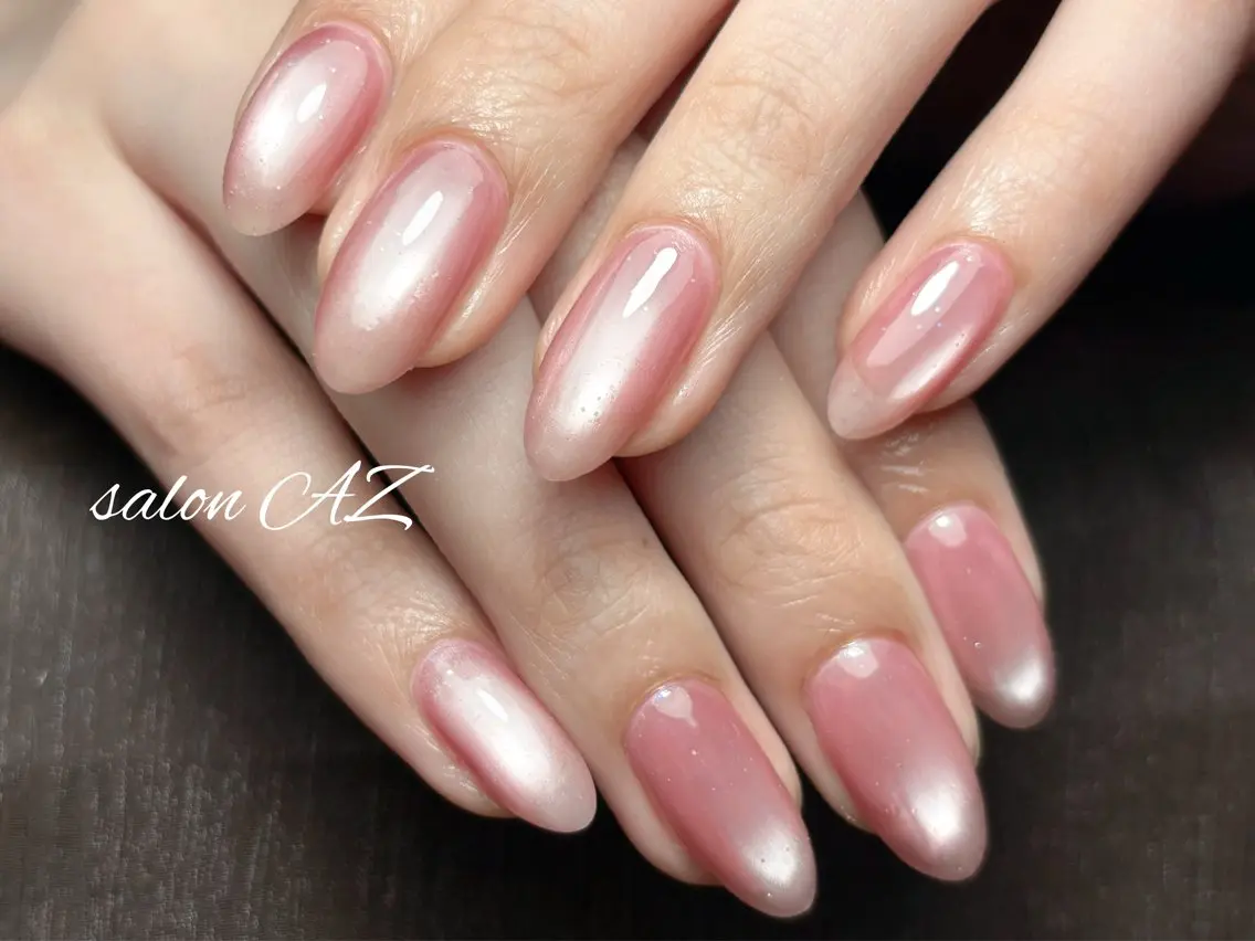 ネイル アートネイル 長さ出し フットネイル フレンチネイル ジェルネイル ハンドネイル salon AZのネイルデザイン