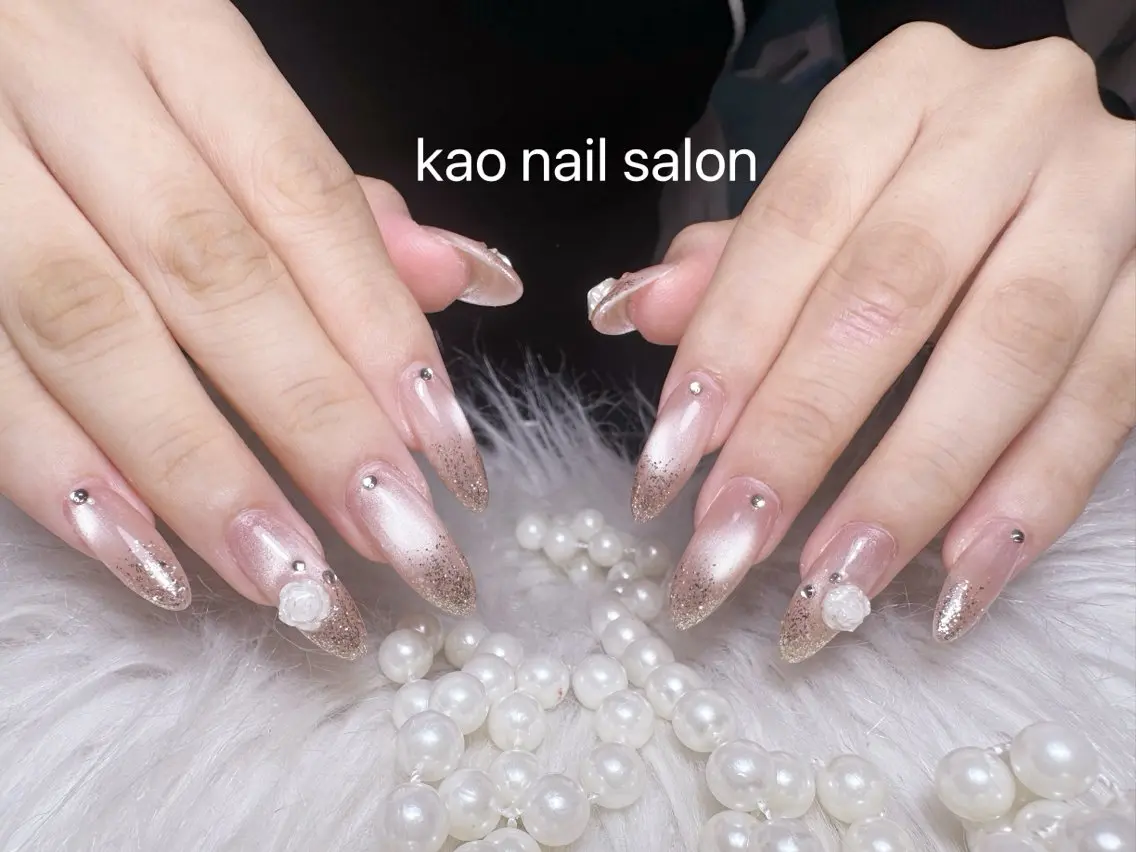 ネイル ハンドネイル kao nail マグネット/長さだしのネイルデザイン