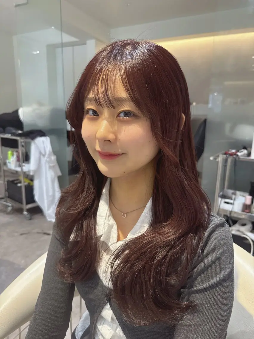ロング カラー ブラウンカラー 透明感カラー ピンクカラー ピンクブラウン カット ヘアカラー トリートメント 💎透明感カラー特化 💎TAISEIのヘアスタイル