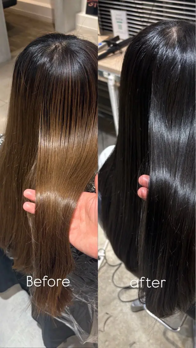 ロング ヘアカラー 本荘 波音のヘアスタイル