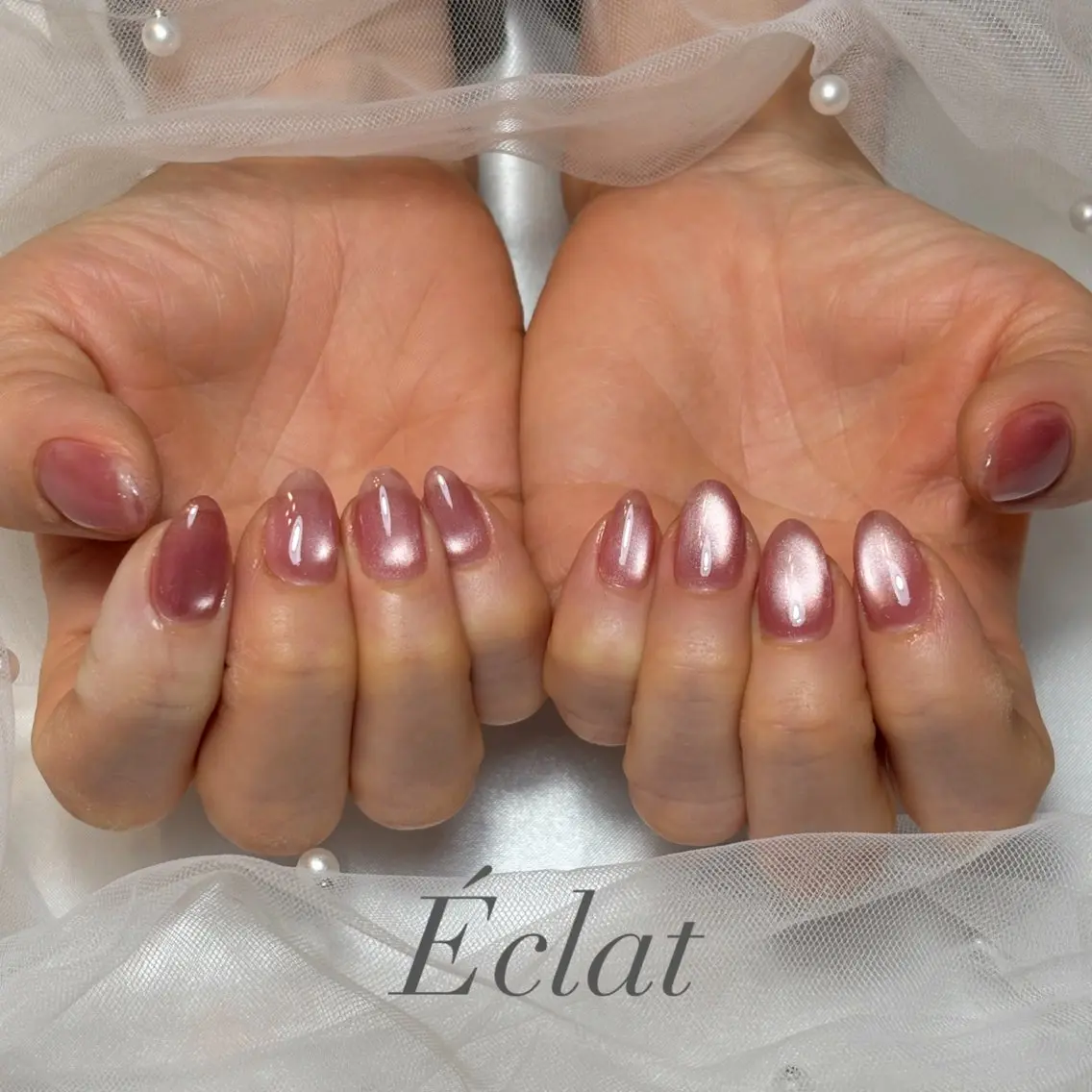 ネイル マグネットネイル ハンドネイル nail salon Éclatのネイルデザイン