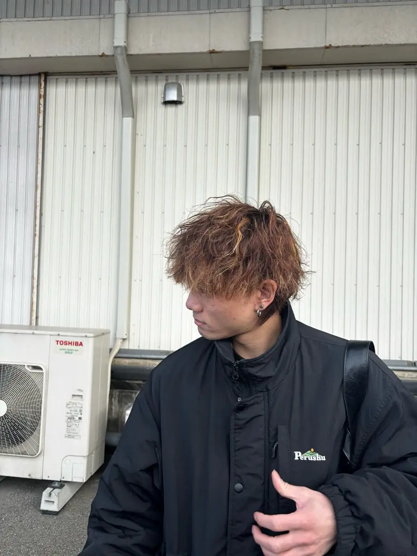 パーマ メンズ メンズパーマ カット パーマ 平日モデル価格あり メンズ人気/水橋柊太のヘアスタイル