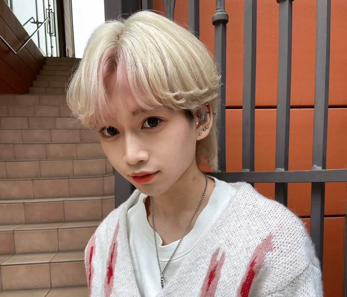 ショート カラー メンズ メンズブリーチ メンズパーマ ブリーチ 柿原啓登【メンズパー マ/ハイトーン】のヘアスタイル