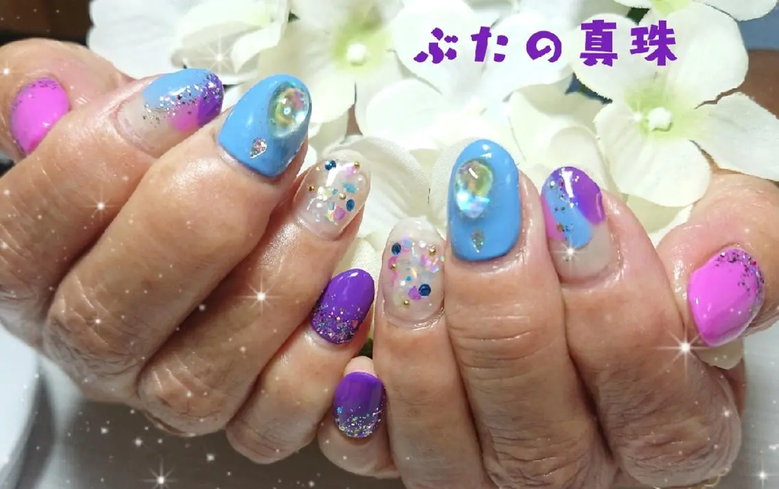ネイル ハンドネイル 林 珠里のネイルデザイン