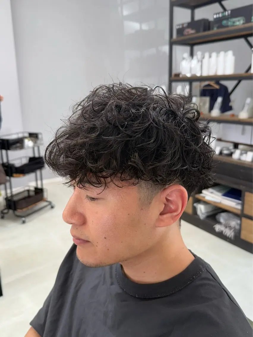 ショート カット パーマ 川村 涼介のヘアスタイル