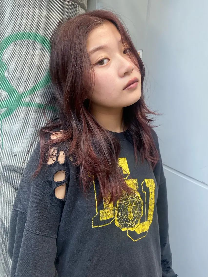 ロング カラー miumiu/恵比寿 カットモデル募集のヘアスタイル