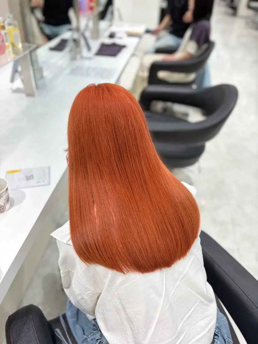 ロング カラー ヘアカラー トリートメント ヘアセット 色落ち綺麗🩰ハイ トーン🎀RINKAのヘアスタイル