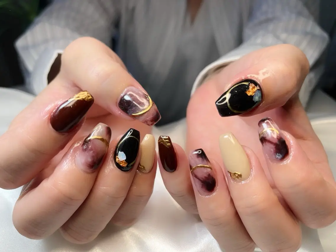 ネイル ハイネイル 自宅サロンのネイルデザイン