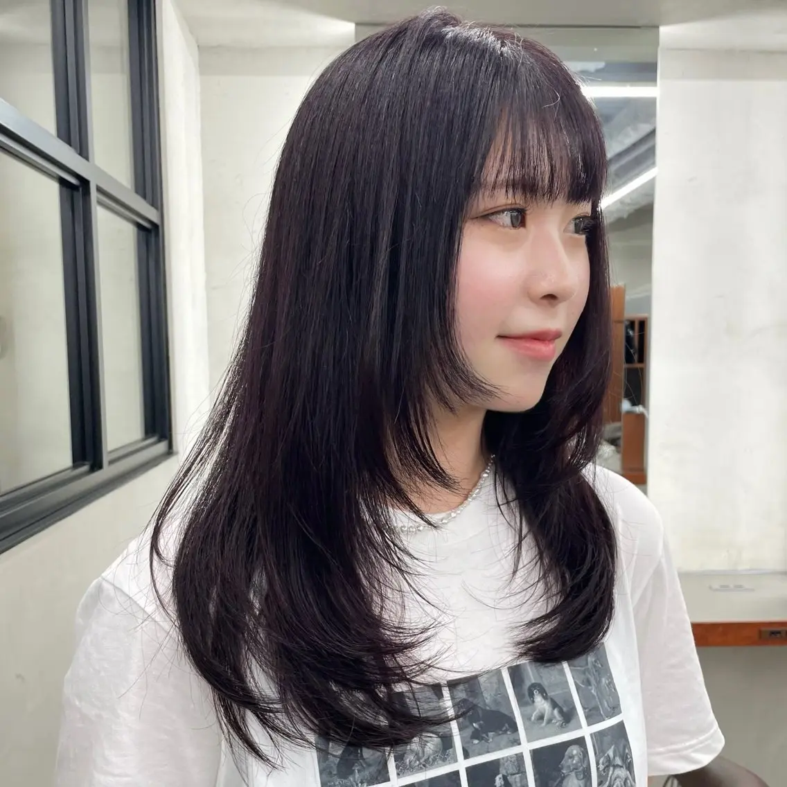 ロング カラー カット ヘアカラー トリートメント 🤍ブリーチなしカラ ー/渋谷/YUU🤍のヘアスタイル