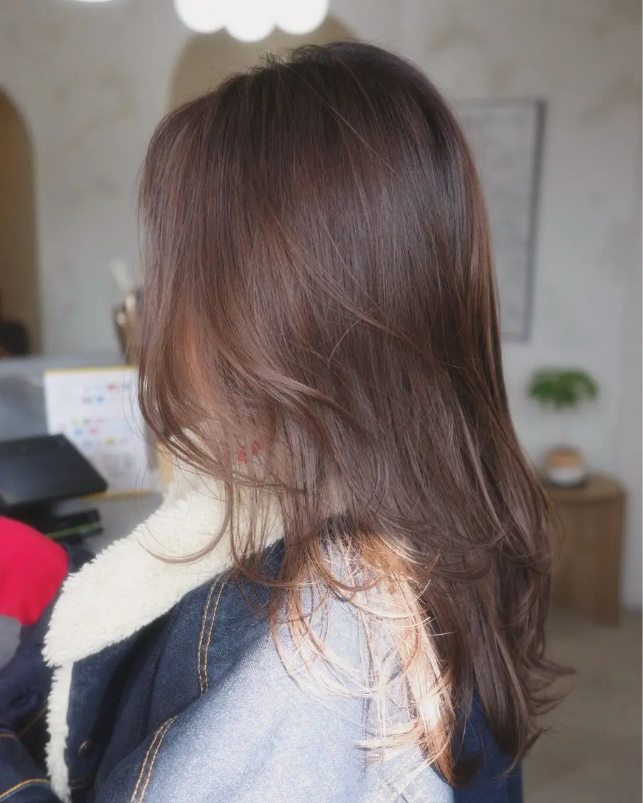 ロング カット ヘアカラー トリートメント 井上 詩響のヘアスタイル