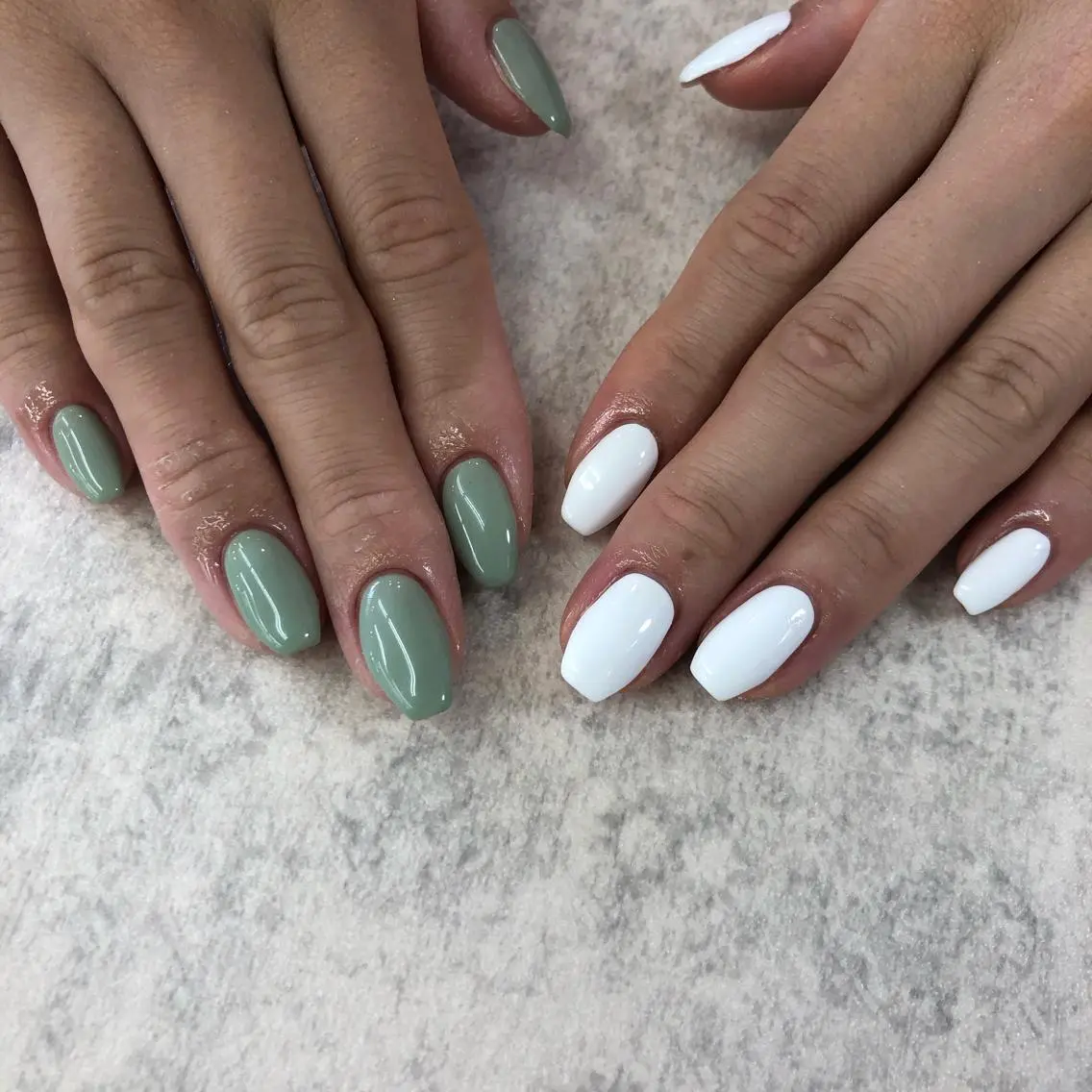 ネイル ブルー ピスタチオネイル nail 1997のネイルデザイン