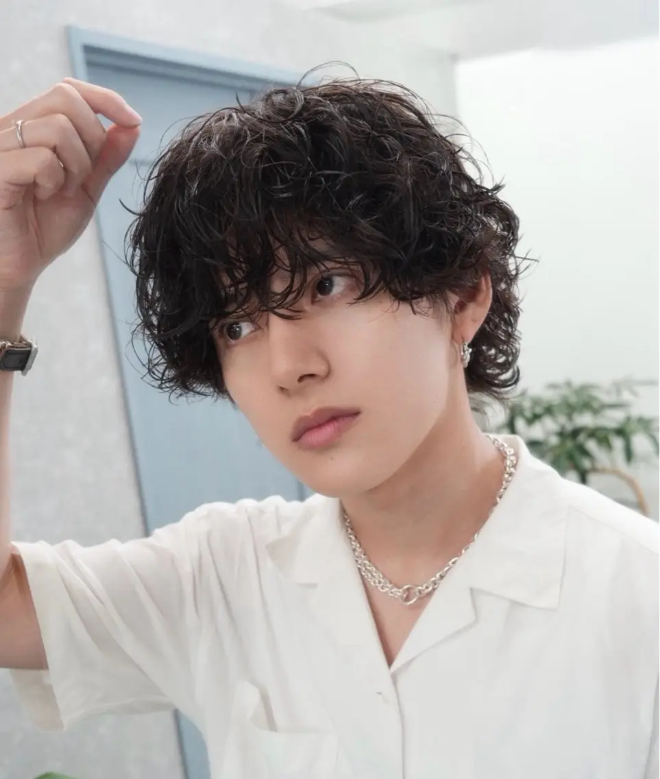 パーマ ヘアアレンジ メンズ メンズパーマ スパイラルパーマ カット パーマ (メンズ特化)AKI /古本晃大のヘアスタイル