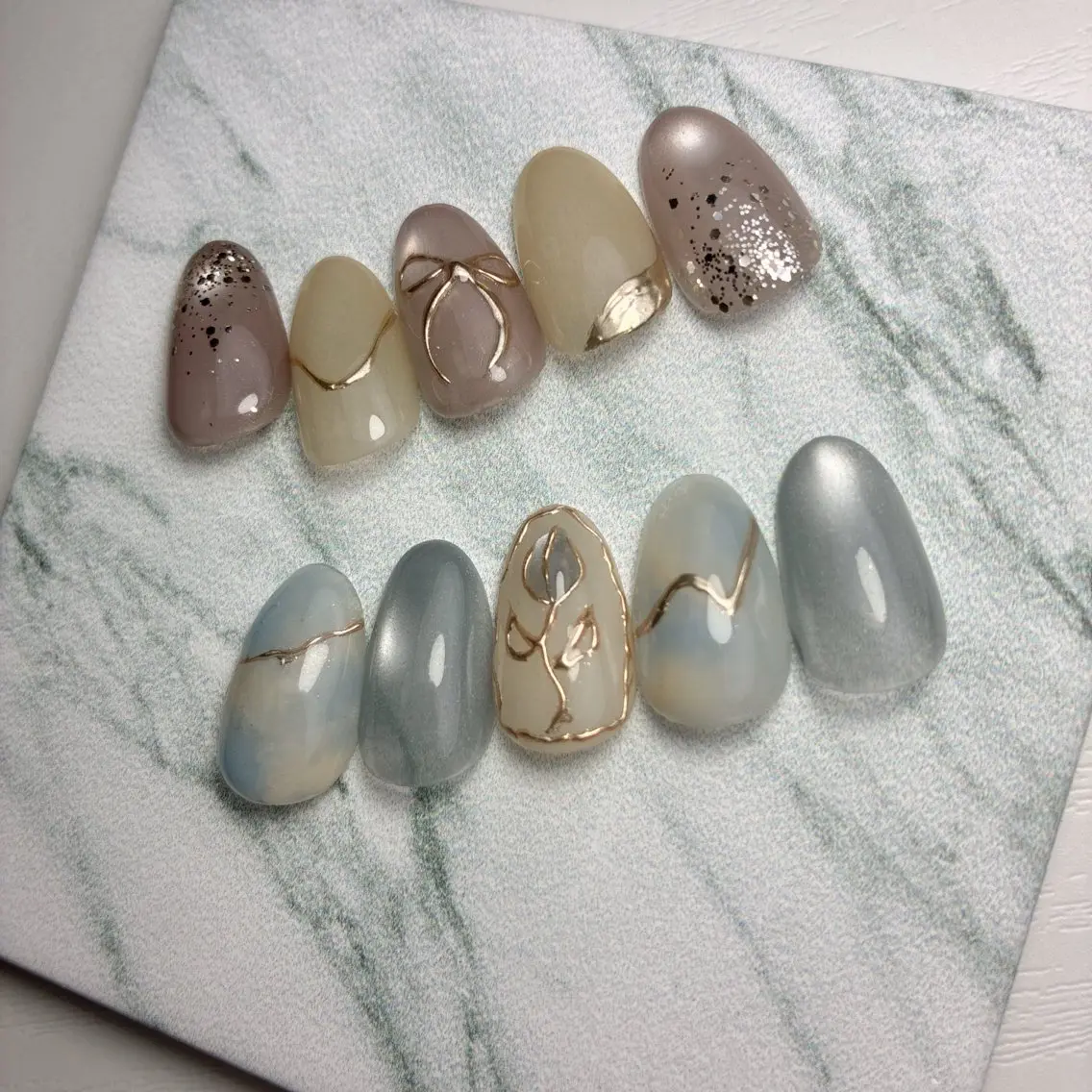 ネイル フットネイル 氷ネイル・うるうるネイル マグネットネイル メンズネイル ニュアンスネイル ハンドネイル nail salon anoneのネイルデザイン