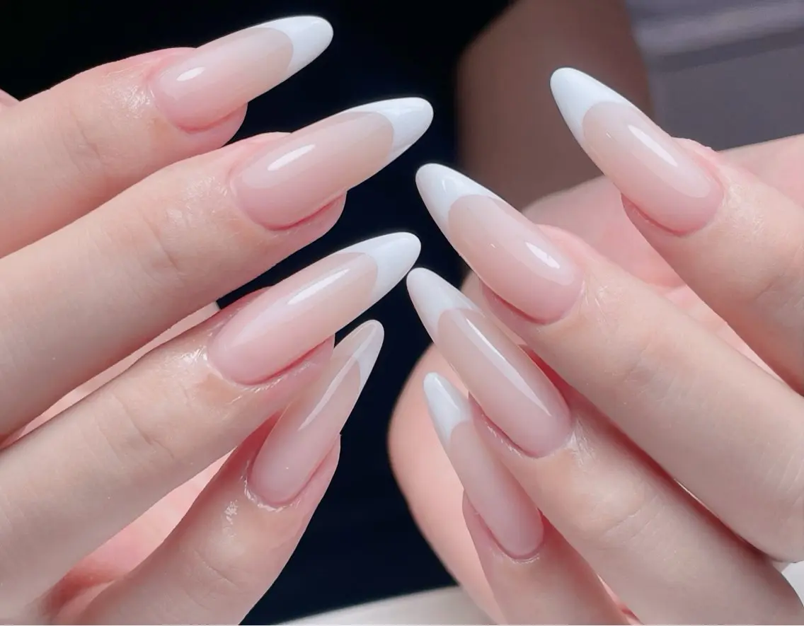 ネイル チークネイル 長さ出し フレンチネイル ジェルネイル 韓国ネイル 中野駅から2分 MEO NAILのネイルデザイン