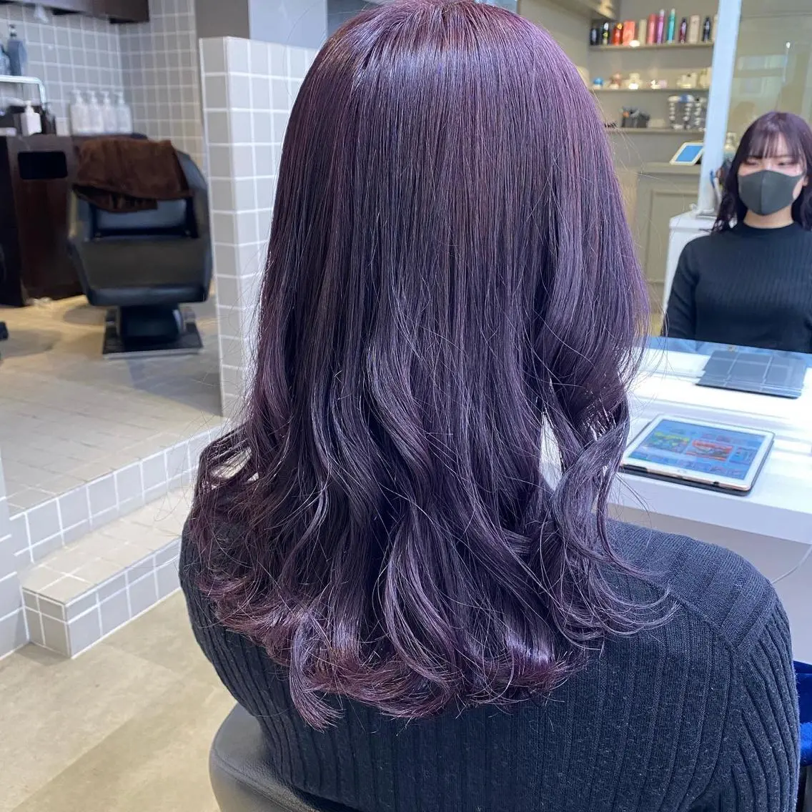 ロング カラー ヘアアレンジ メンズ特化 水口湧太のヘアスタイル